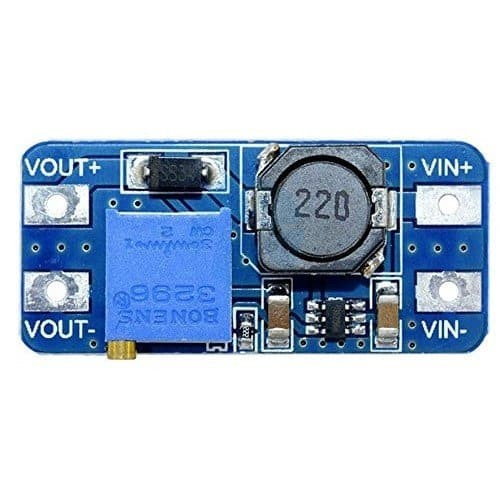 MT3608 DC-DC Step Up Booster Module - 2A Max Power Regulator with Adjustable Output 2V-28V for Arduino, Raspberry Pi, and DIY Electronics Projects