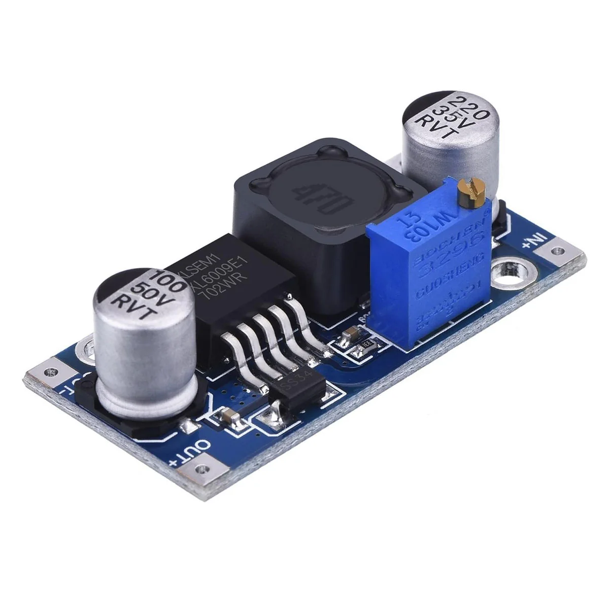 XL6009 DC-DC Booster Step-Up Module - Adjustable Voltage Regulator 3V-32V to 5V-35V Power Converter, 4A Switch Current High-Efficiency Boost Board for Arduino and DIY Electronics Projects – image 2
