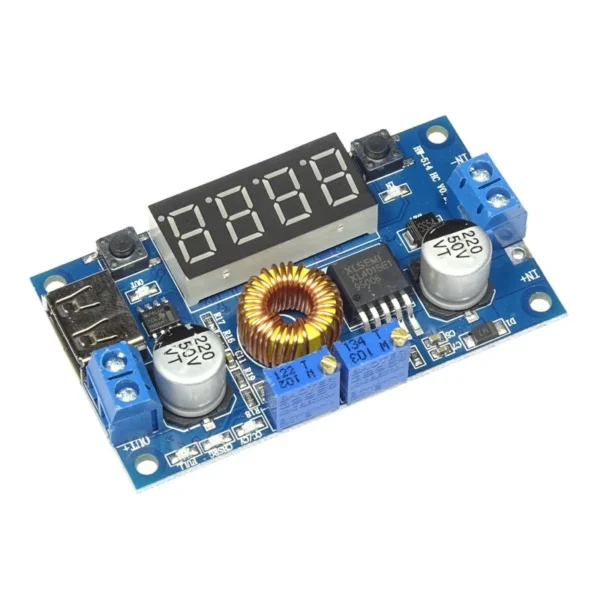 XL4015 DC-DC Adjustable Step-Down Buck Converter Module - 5A 75W Constant Current Voltage Regulator with Digital Voltmeter Display, for DIY Power Supply and Battery Charging – image 2