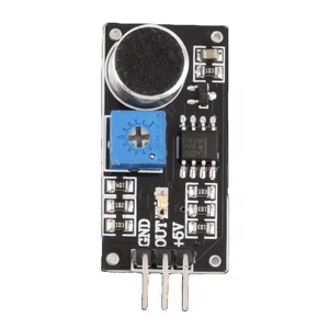Sound Detection Sensor Module LM393 - Electret Microphone, DC 4V-6V Operating Voltage, Digital Output for Arduino and Raspberry Pi Voice Control DIY Projects