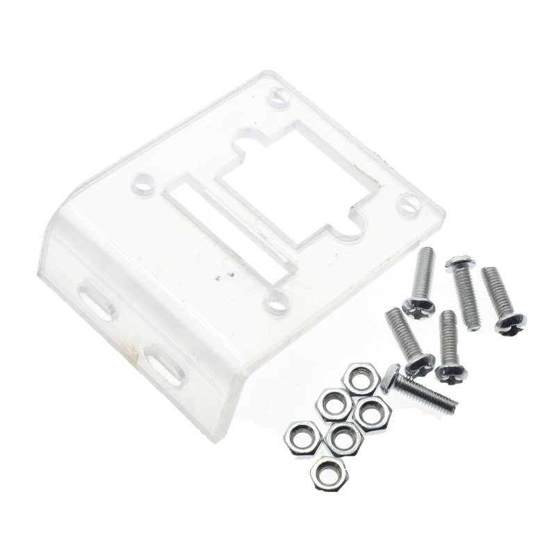 Acrylic Bracket for OV7670 VGA Camera Module - Clear Mount Holder Stand with Mounting Hardware for DIY Electronics and Robotics Projects
