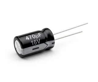 470uF 16V Electrolytic Capacitor Pack - Radial Lead Aluminum Capacitors for Power Filtering and DIY Electronics