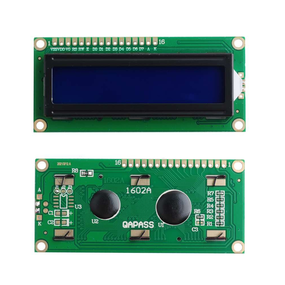 LCD 1602A Character Display Module - 16x2 HD44780 Controller, Blue Backlight, 5V for Arduino & Raspberry Pi DIY Projects – image 3