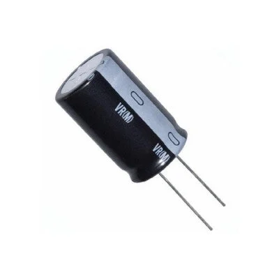 10uF 50V Electrolytic Capacitors 5x11mm Radial Lead - Pack of 100 Aluminum Capacitors for Power Filtering and Audio Coupling
