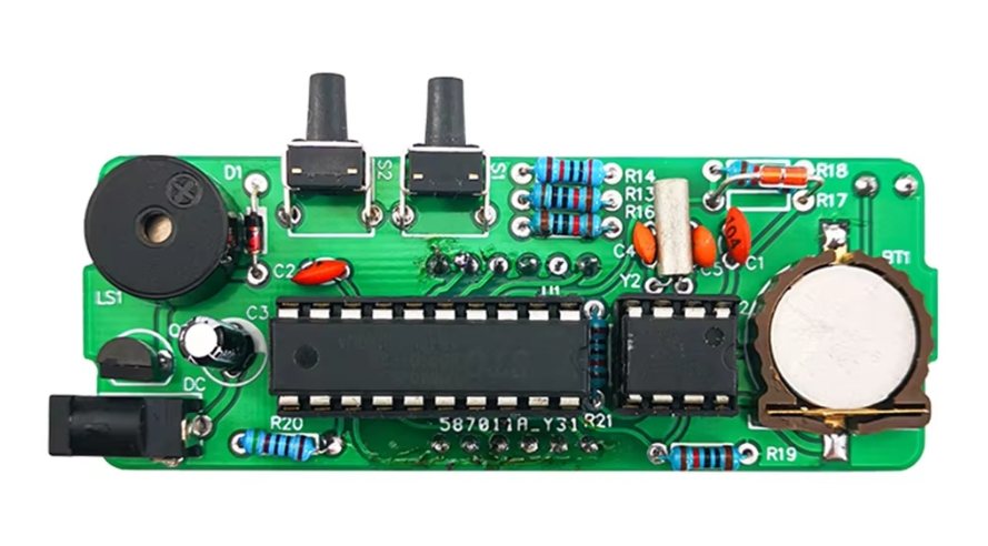 DIY Digital Clock Kit - Solder Practice Project with 4-Digit LED Display, Through-Hole Electronic Components PCB Board, STEM Learning and Soldering Training Suite for Beginners and Students – image 3