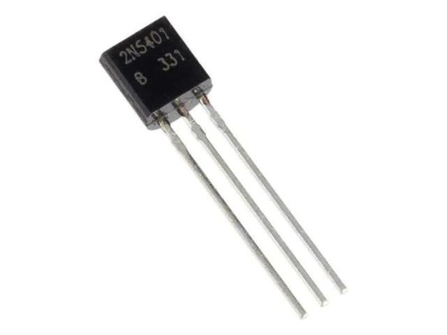 2N5401 PNP High-Voltage Transistor - 150V 600mA TO-92 BJT Triode for Audio Amplifier Stages, Driver Circuits, and DIY Electronics Prototyping