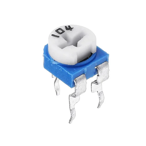 100K Ohm Linear Potentiometer PCB Mount Module - Single Turn B100K Rotary Variable Resistor, Through-Hole Pins for Arduino Electronics DIY Circuits and Audio Tuning Controls