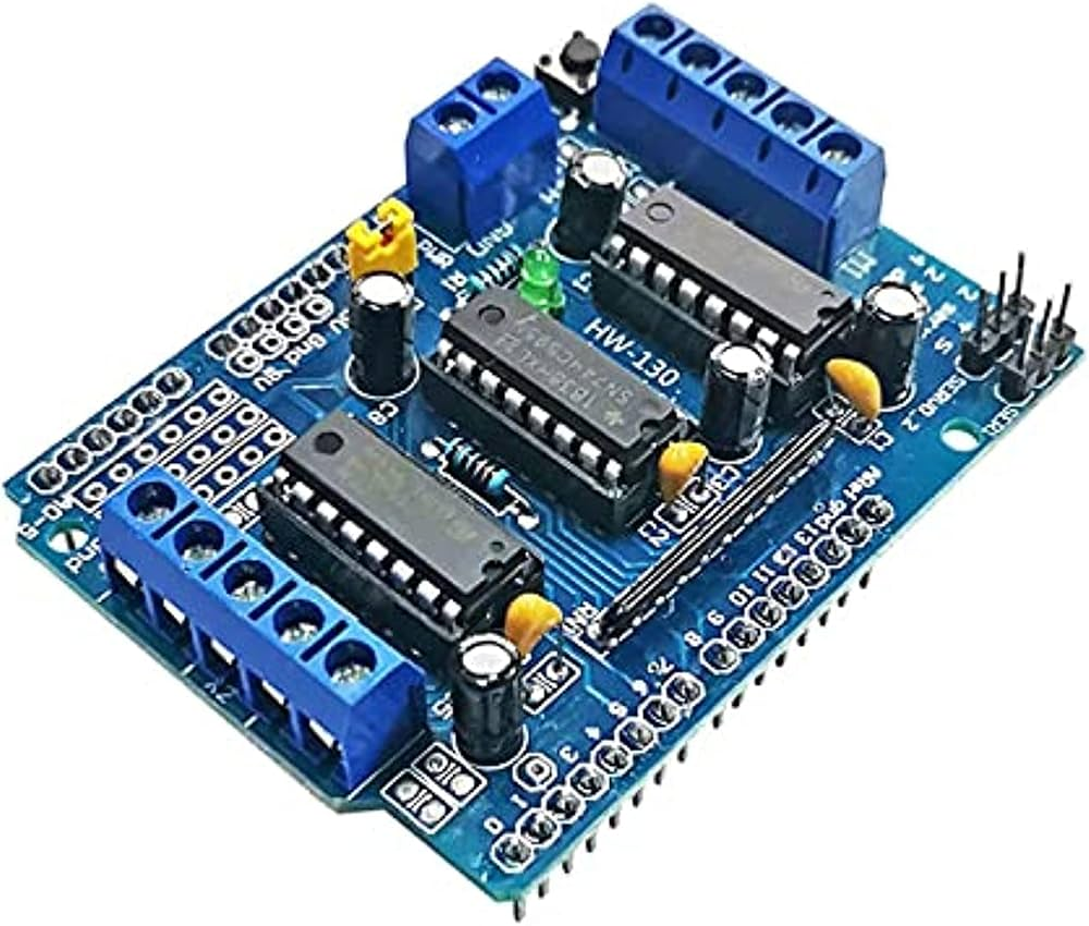 L293D H-Bridge Motor Driver IC - Dual H-Bridge 600mA Output Current for DC & Stepper Motors in DIY Robotics & Microcontroller Projects
