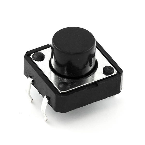 12x12x7.5mm Tactile Push Button Switch - 4 Pin Through-Hole PCB Mount Momentary Tact Switch for Arduino, ESP32 & DIY Electronics - TYPE: A