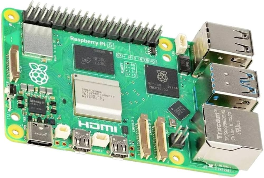 Raspberry Pi 5 4GB Single Board Computer - Quad-Core 2.4GHz 64-bit Arm Cortex-A76 CPU, 4GB LPDDR4X RAM, for Advanced Computing and Embedded Projects — view 2