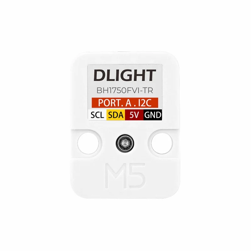 M5Stack DLight Unit BH1750FVI Digital Ambient Light Sensor - I2C Interface, 1-65535 lx Range, for M5Core & ESP32 IoT Automation