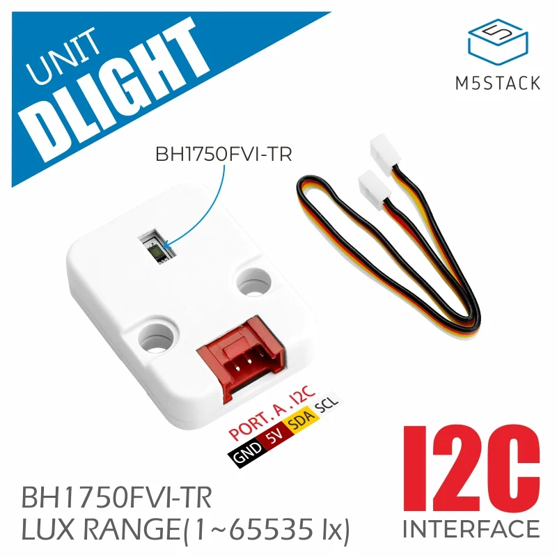 M5Stack DLight Unit BH1750FVI Digital Ambient Light Sensor - I2C Interface, 1-65535 lx Range, for M5Core & ESP32 IoT Automation — view 2
