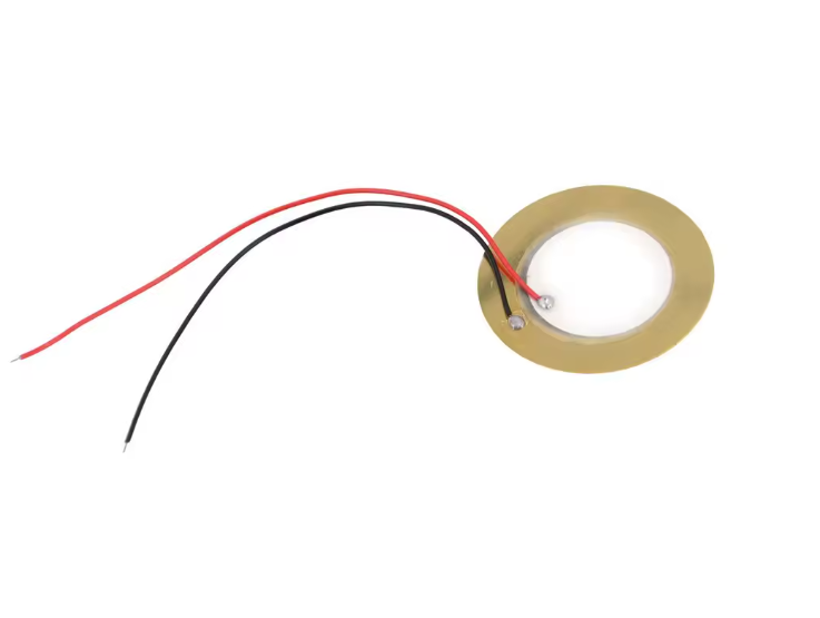 35mm Piezo Ceramic Element Sounder Sensor - Copper Disc Piezoelectric Buzzer with Wire Leads for DIY Drum Triggers and Sound Detection — view 2