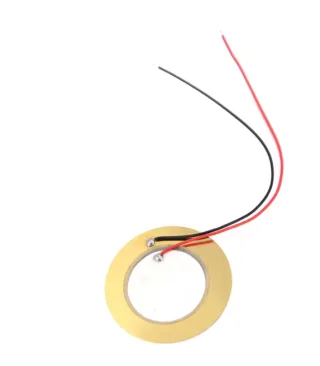 35mm Piezo Ceramic Element Sounder Sensor - Copper Disc Piezoelectric Buzzer with Wire Leads for DIY Drum Triggers and Sound Detection