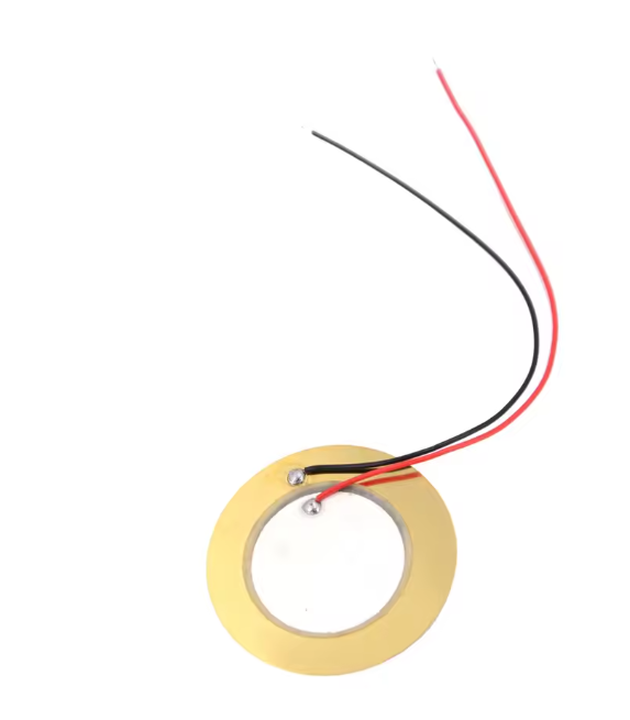 35mm Piezo Ceramic Element Sounder Sensor - Copper Disc Piezoelectric Buzzer with Wire Leads for DIY Drum Triggers and Sound Detection