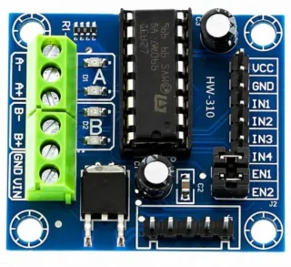 L293D 4 Channel DC Motor Driver Shield - Dual H-Bridge Motor Control Board for Arduino and Robotics Projects