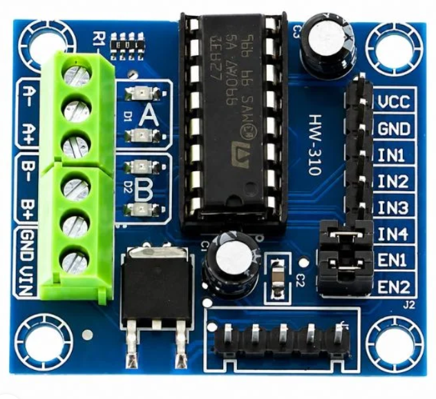 L293D 4 Channel DC Motor Driver Shield - Dual H-Bridge Motor Control Board for Arduino and Robotics Projects