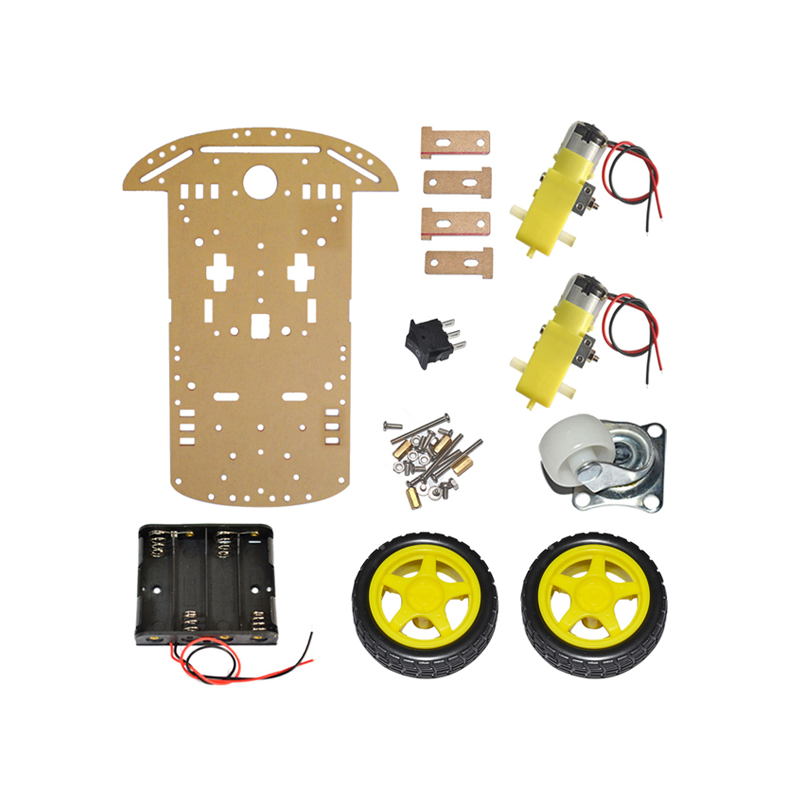 Smart Car Chassis Kit 2WD - DIY Robot Platform with Speed Encoder, DC 6V Motors, and Battery Box for Arduino and STEM Robotics Education — view 3