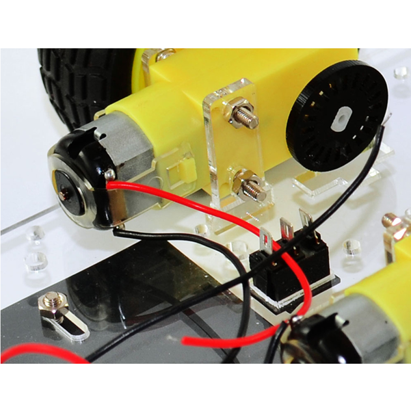 Smart Car Chassis Kit 2WD - DIY Robot Platform with Speed Encoder, DC 6V Motors, and Battery Box for Arduino and STEM Robotics Education — view 4