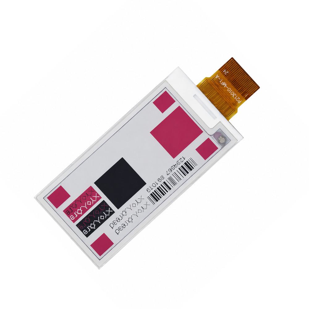 2.13 Inch E-Ink Display Module - 4-Color Electronic Paper Screen with NFC, Touch, Frontlight, and SPI Interface for IoT Projects