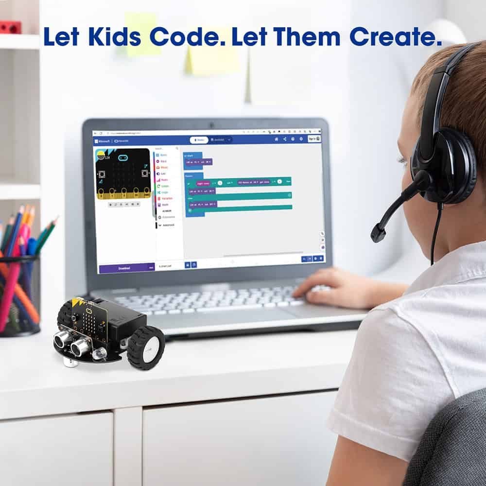 ACEBOTT TinkerBott micro:bit Robot Car STEM Kit (QD024, micro:bit V2 included) — view 4