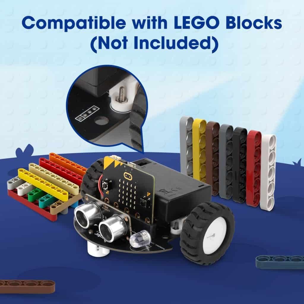 ACEBOTT TinkerBott micro:bit Robot Car STEM Kit (QD024, micro:bit V2 included) — view 5