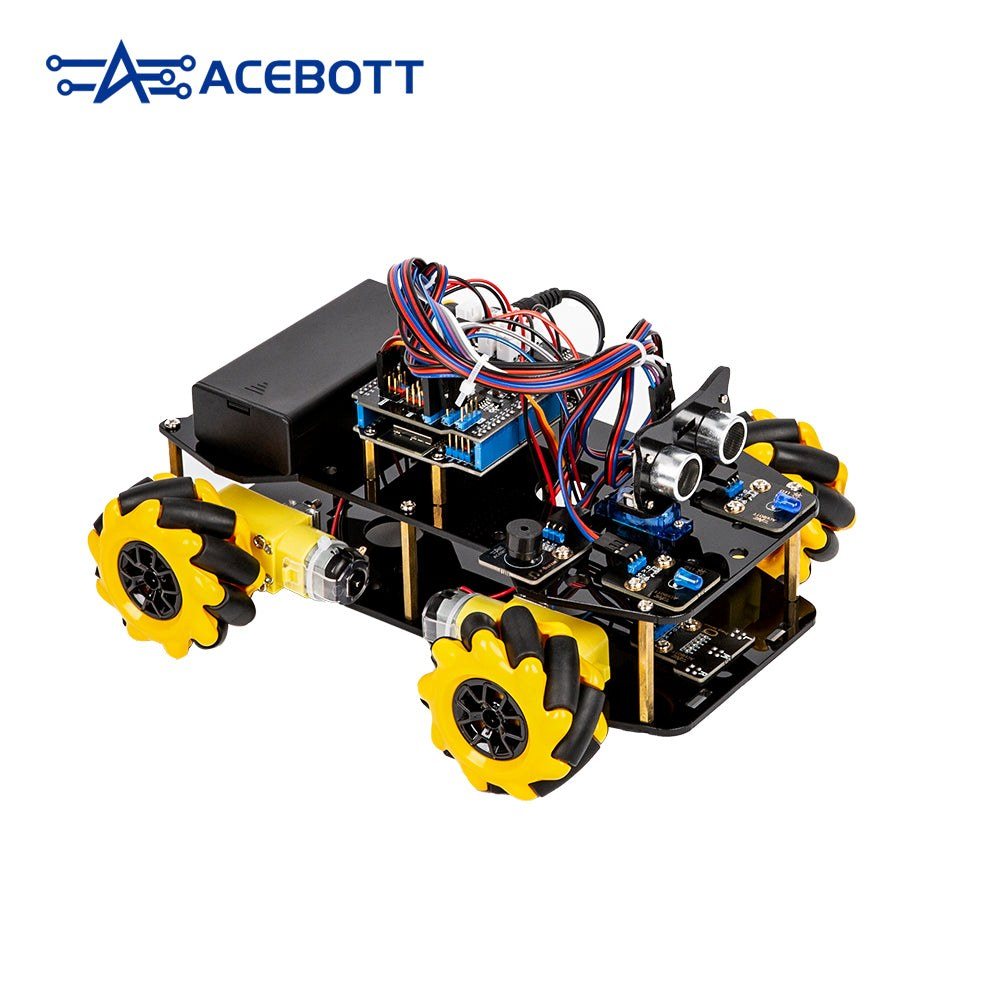 ACEBOTT QD001 ESP32 Smart Robot Car Starter Kit (4WD Mecanum, Arduino/ACECode) — view 2