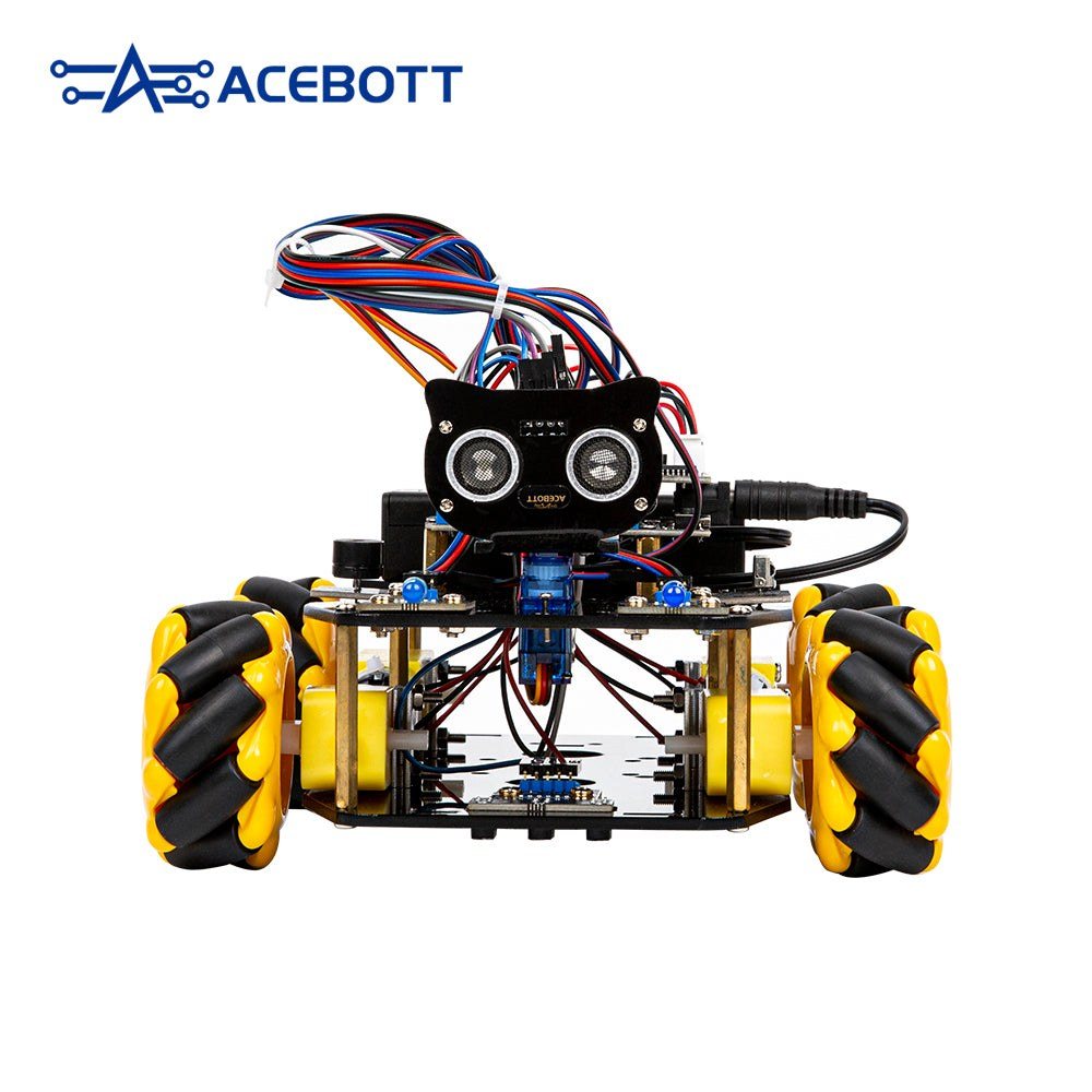 ACEBOTT QD001 ESP32 Smart Robot Car Starter Kit (4WD Mecanum, Arduino/ACECode) — view 3