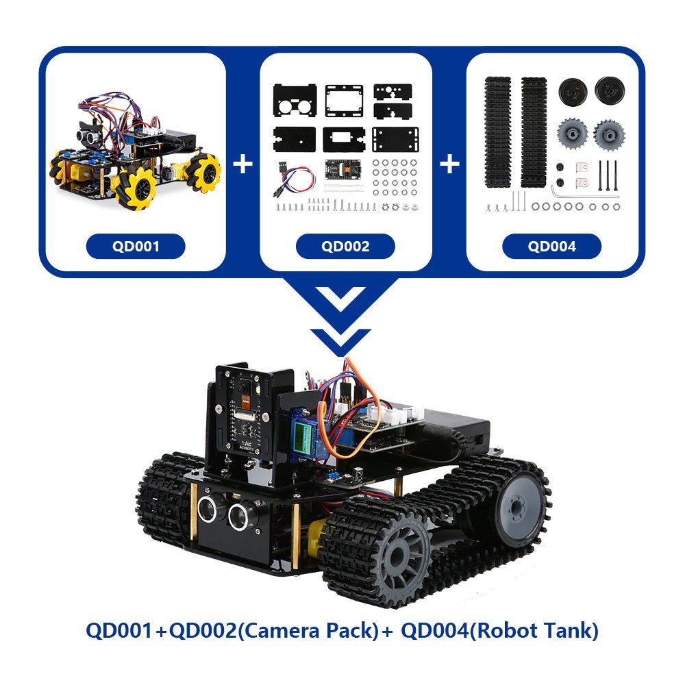 ACEBOTT QD004 Tank Track Expansion Pack for QD001 Smart Car — view 5