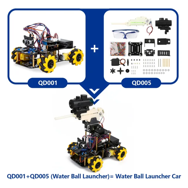 ACEBOTT QD005 Water Ball Launcher Expansion Pack for QD001 Smart Car