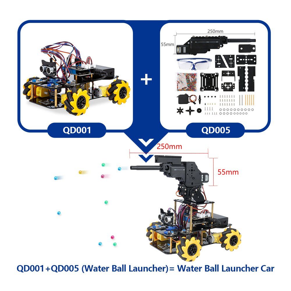 ACEBOTT QD005 Water Ball Launcher Expansion Pack for QD001 Smart Car — view 3