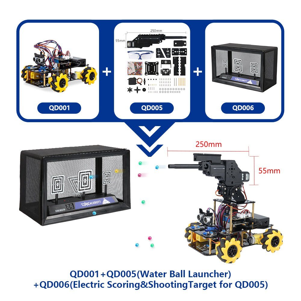 ACEBOTT QD005 Water Ball Launcher Expansion Pack for QD001 Smart Car — view 4