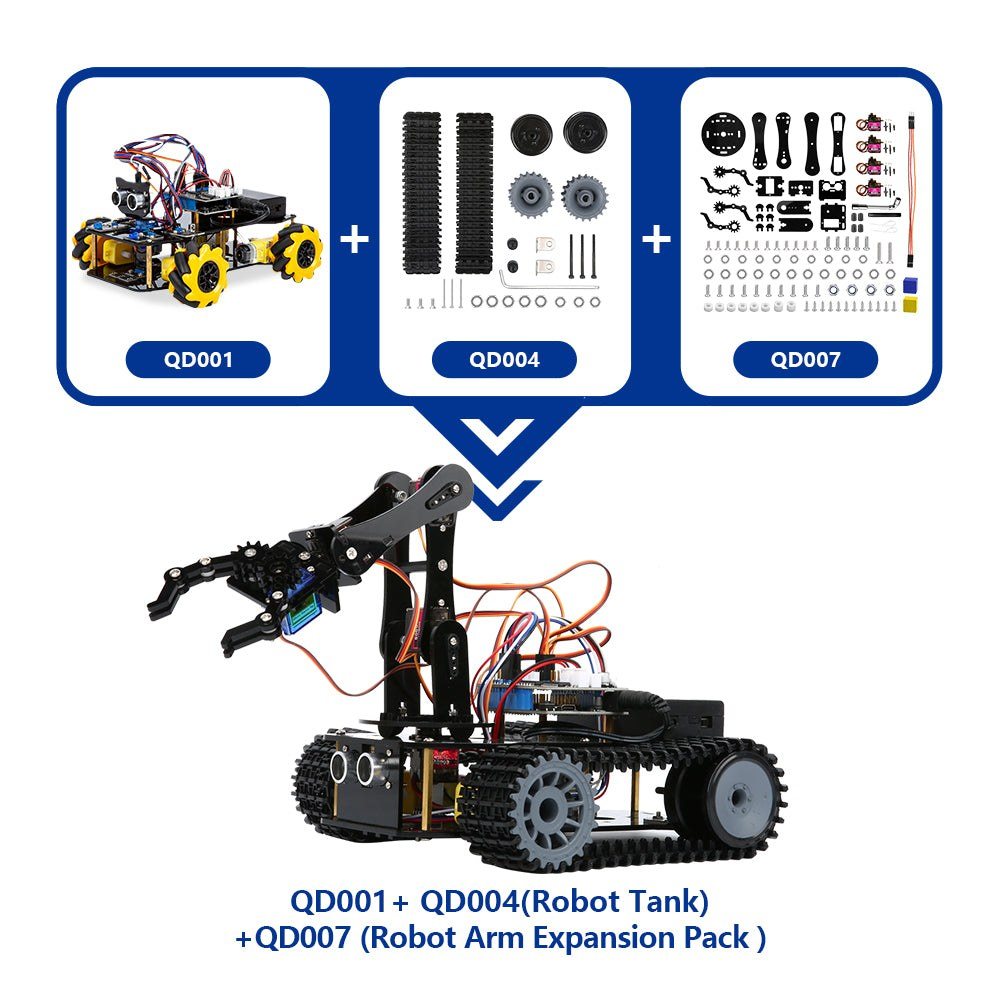 ACEBOTT QD007 5-DOF Robot Arm Expansion Pack for QD001 Smart Car — view 2