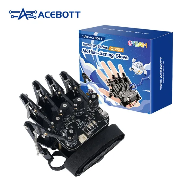 ACEBOTT QD023 Motion-Sensing Glove Kit (ESP32) for QD001 Smart Car & Robots