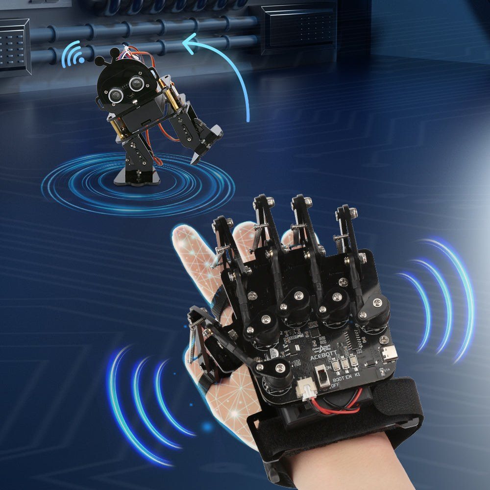 ACEBOTT QD023 Motion-Sensing Glove Kit (ESP32) for QD001 Smart Car & Robots — view 3