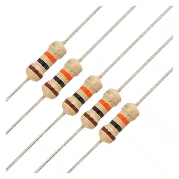 10MΩ Resistor 1/4W ±5% Carbon Film - Through-Hole Axial Resistor for Arduino, Breadboard & Electronics Projects