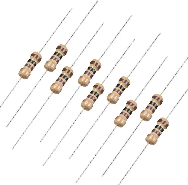 100kΩ Resistor 1/4W ±5% Carbon Film - Through-Hole Axial Resistor for Arduino, Breadboard & Electronics Projects