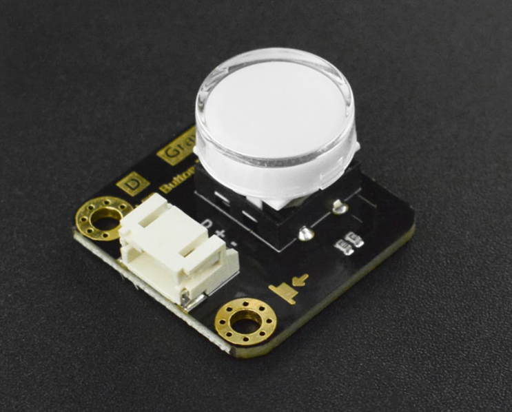 DFRobot Gravity LED Button - Green (DFR0785-G) - Illuminated Push Button Module with Transparent Cap, 3-Pin Gravity Connector for Arduino & micro:bit — view 2