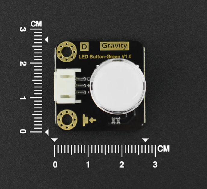 DFRobot Gravity LED Button - Green (DFR0785-G) - Illuminated Push Button Module with Transparent Cap, 3-Pin Gravity Connector for Arduino & micro:bit — view 4
